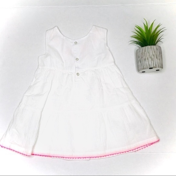 𝅺carter’s Boho Embroidered Ruffle Tiered Dress - Picture 6 of 7